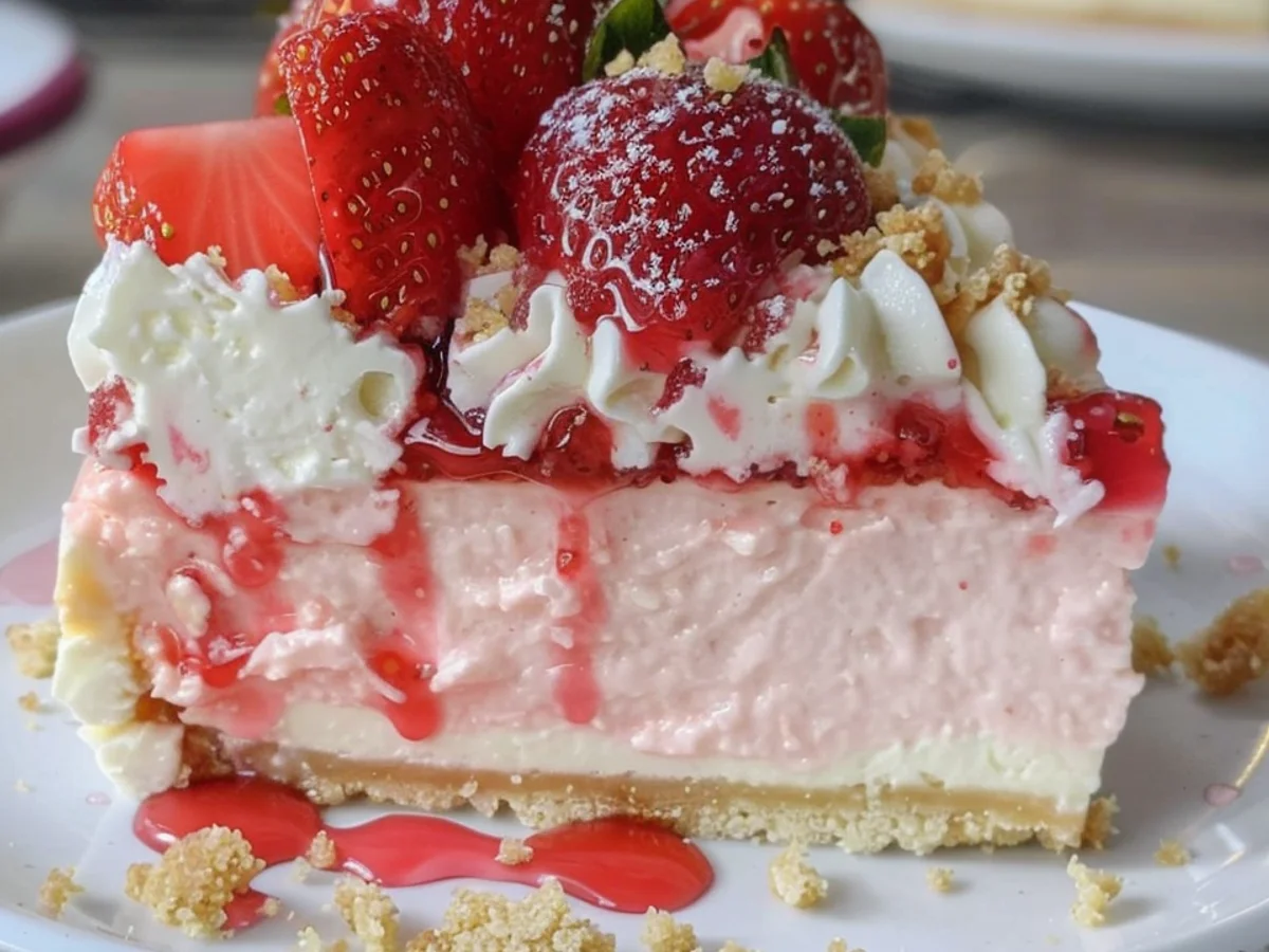 Strawberry Crunch Cheesecake: A Slice of Heaven Awaits!