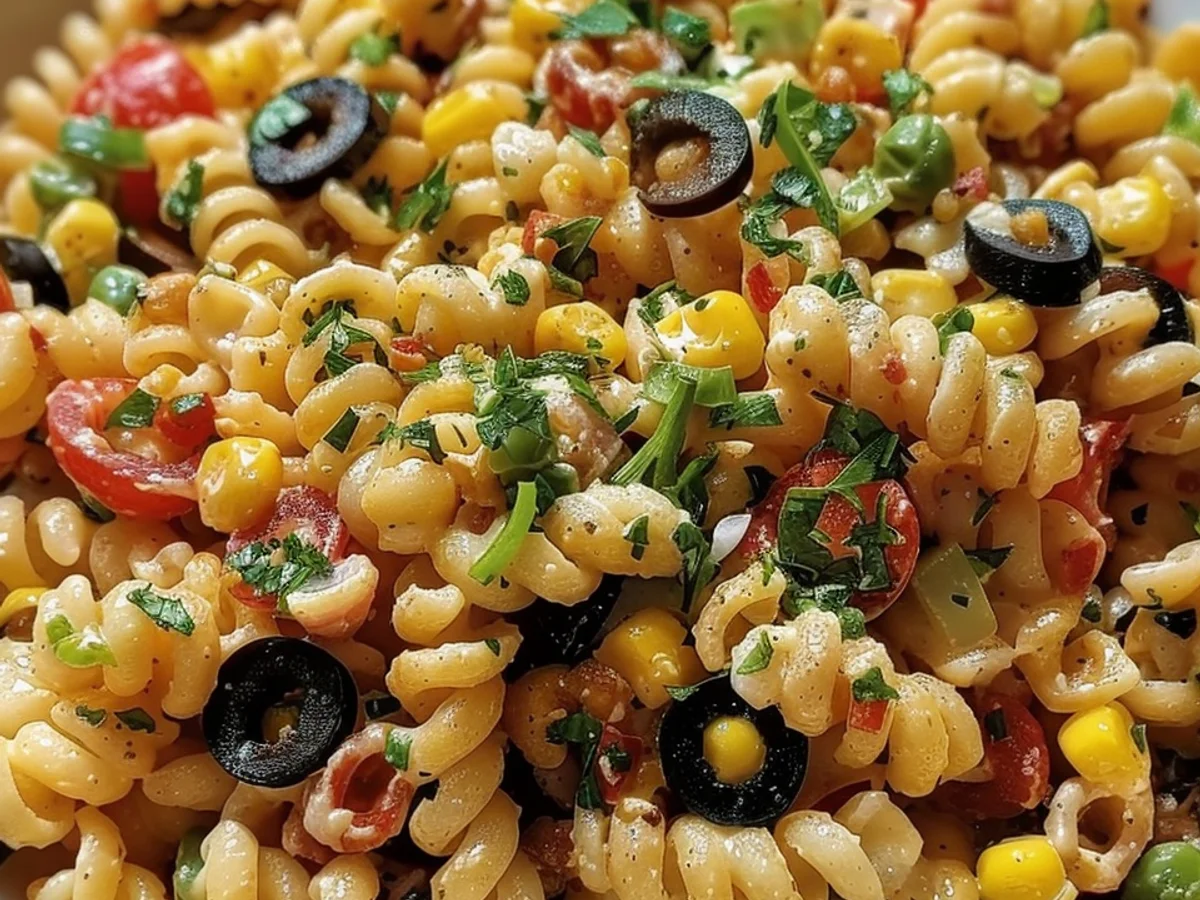 Cowboy Caviar Pasta Salad That Will Wow Your Guests!