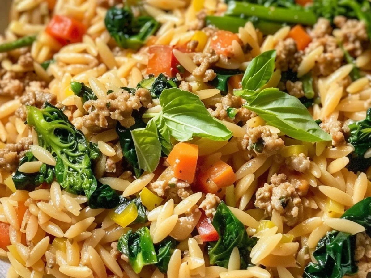 Quick Ground Turkey Orzo: A yummy Dinner Idea!