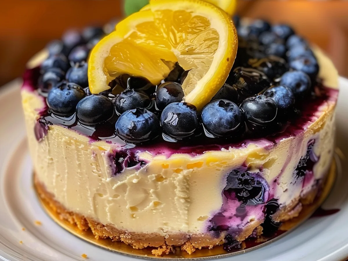 Lemon Blueberry Cheesecake: A pleasant Dessert sample!