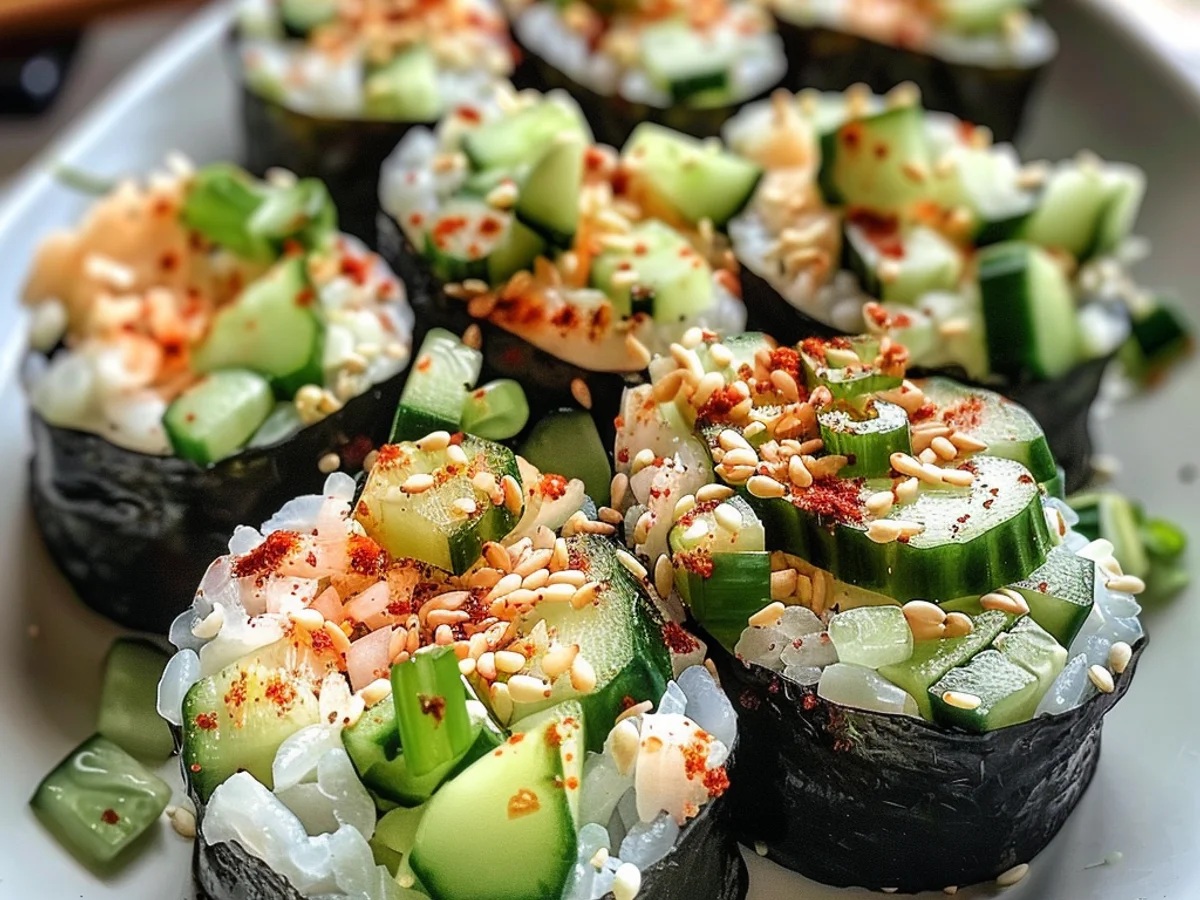 Easy California Roll Cucumber Salad That Refreshes Your Palate!