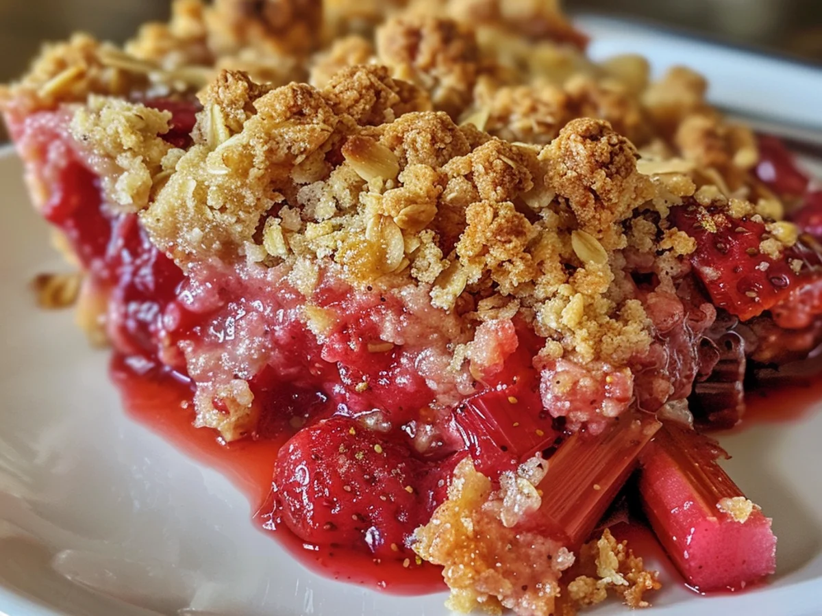 Strawberry-Rhubarb Crumble: A Sweet Delight Awaits!