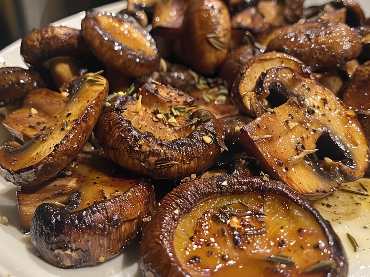 Sweet and Savory Oven-Roasted Mushrooms Delight You!
