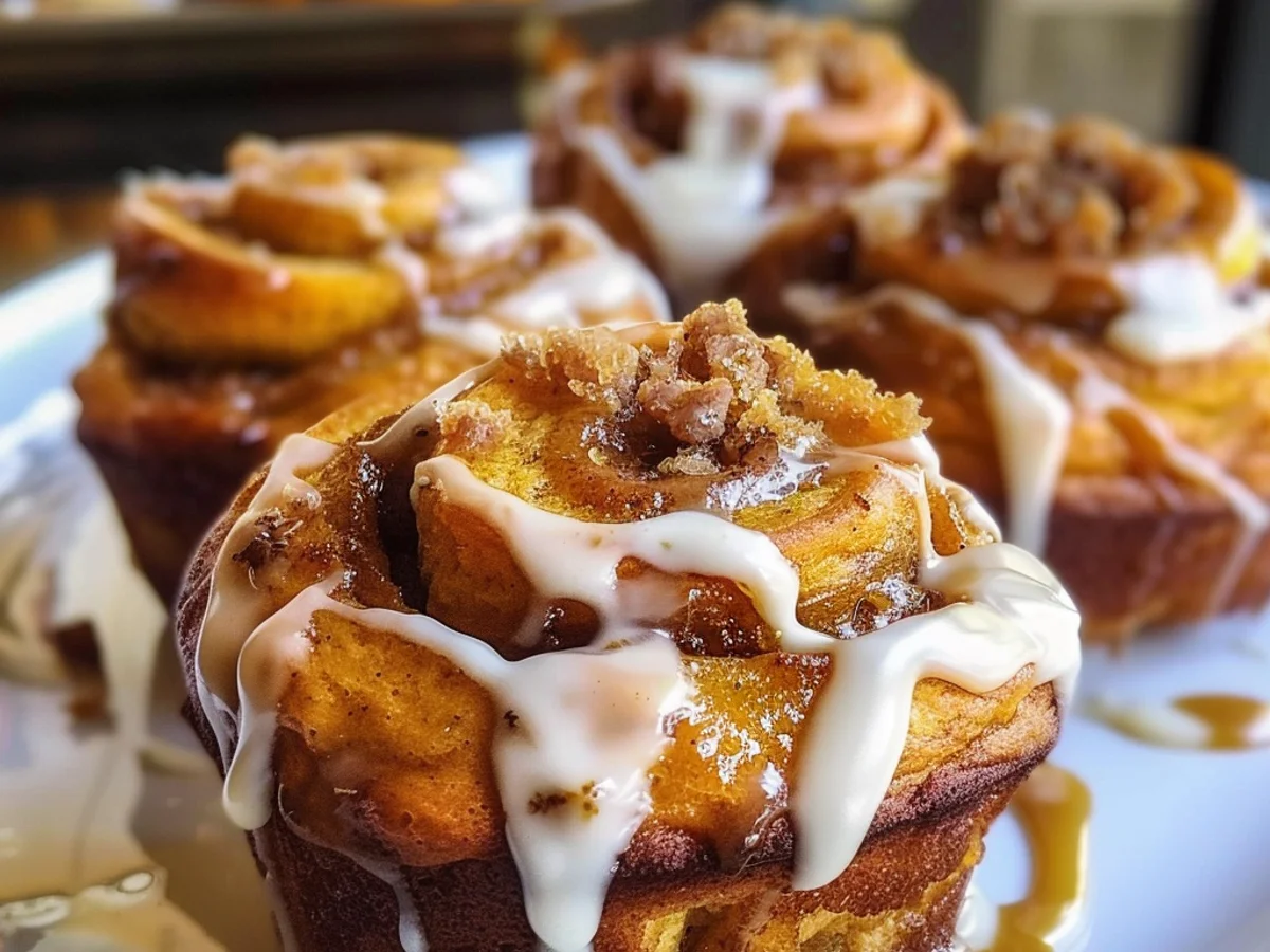 The Best Pumpkin Cinnamon Roll Muffins Ever Await You!