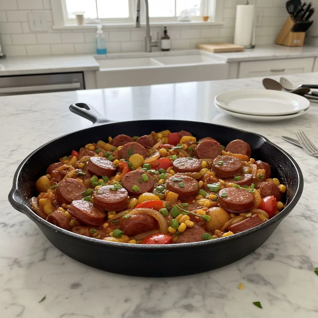 Smoky Andouille Sausage Skillet for Dinner