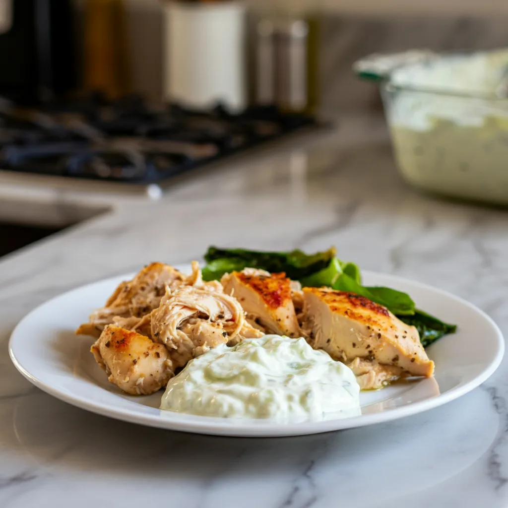 Dump and Bake Chicken Tzatziki: Easy Weeknight Meal