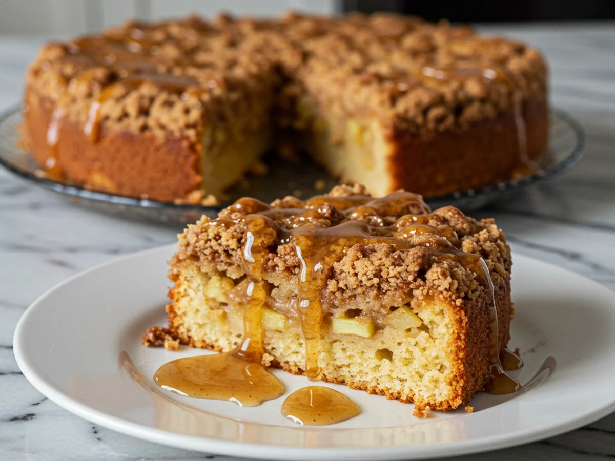 Apple Crumb Cake – Discover the Irresistible Cinnamon Drizzle!