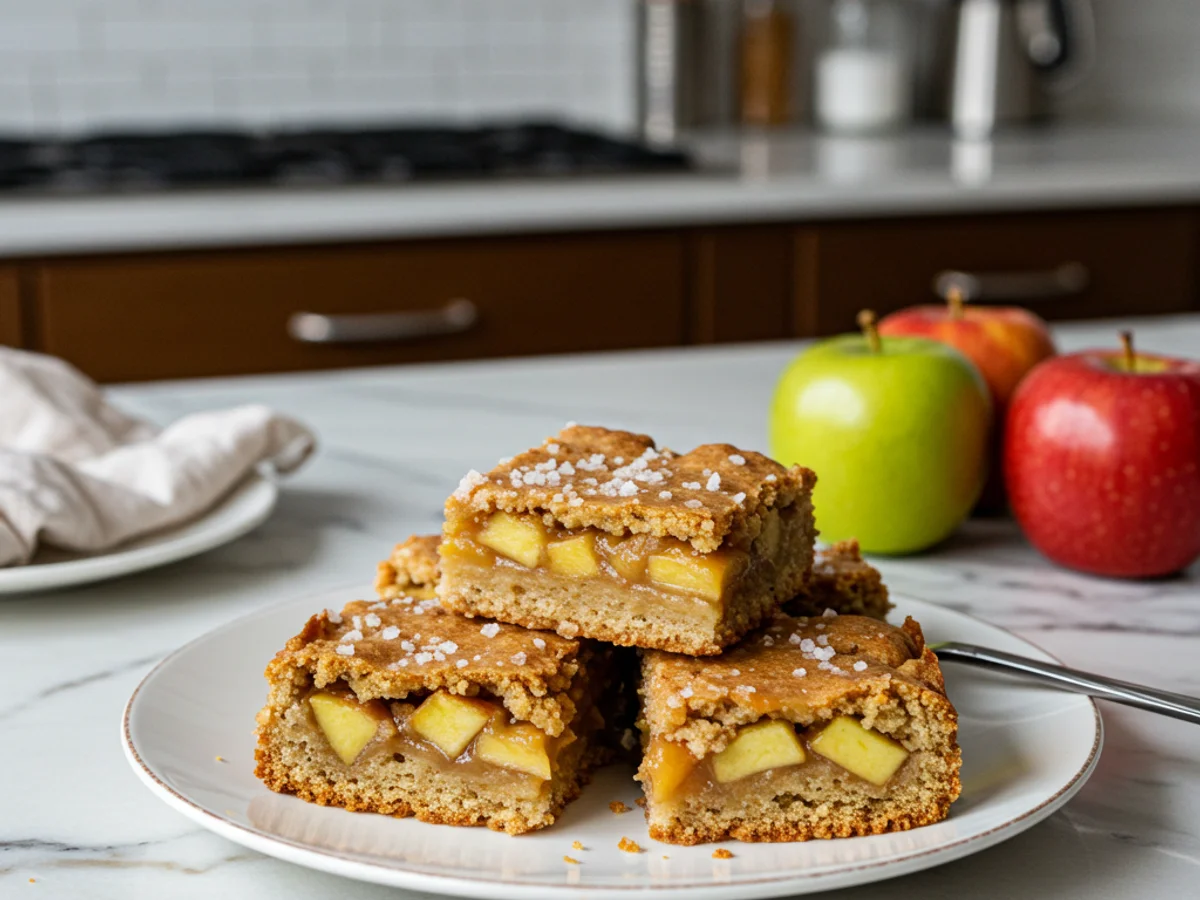 Irresistible Salted Caramel Apple Bars for Fall