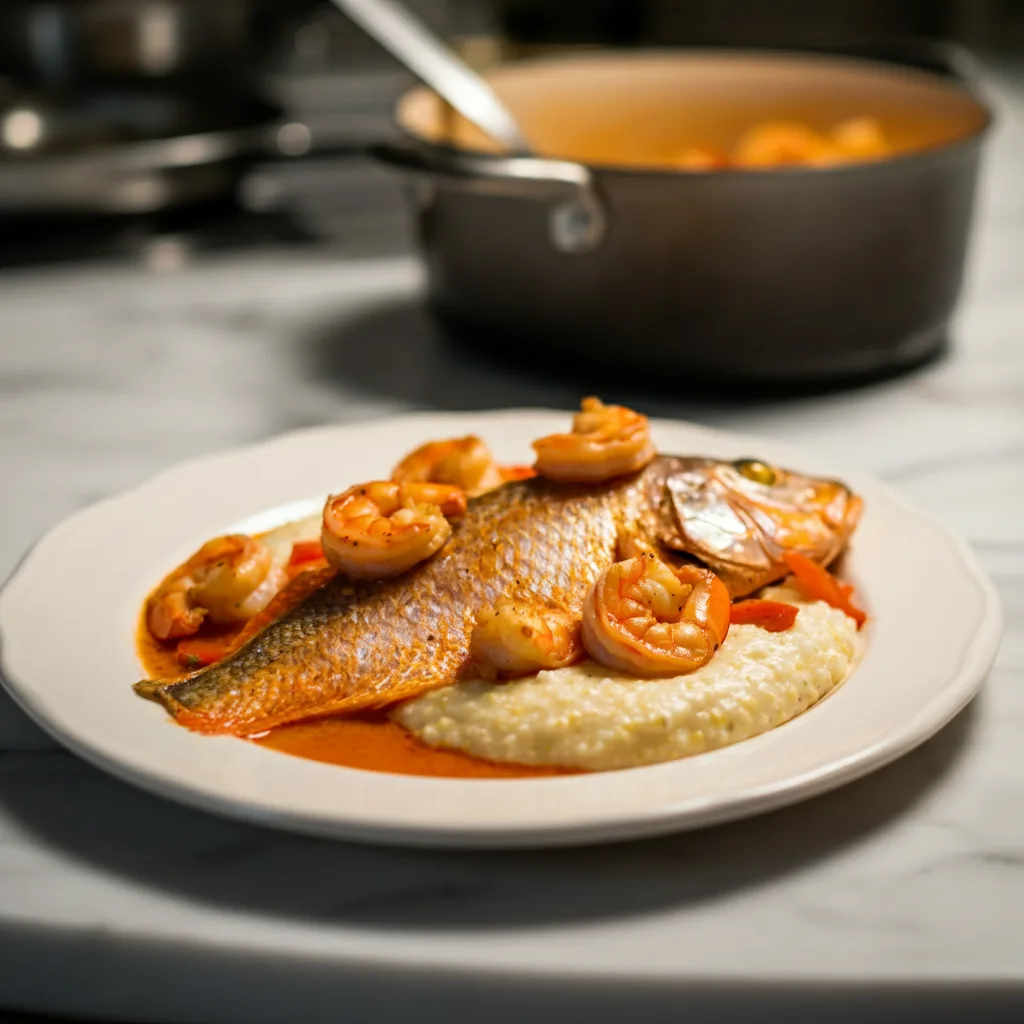 Red Snapper Shrimp Grits Cajun: A Taste of Home
