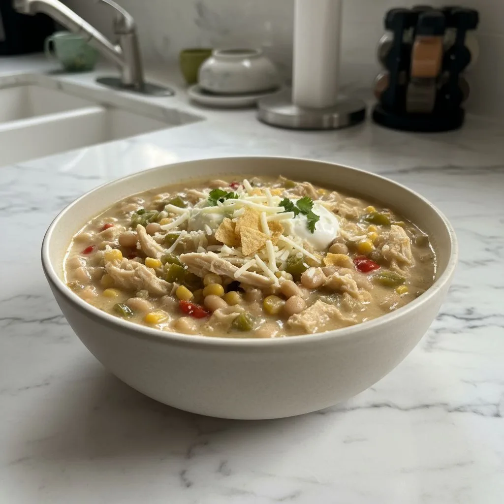 Slow Cooker White Chicken Chili: Creamy Weeknight Comfort