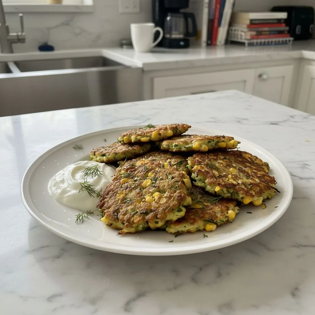 Crispy Zucchini Corn Fritters: Garden Fresh Delight