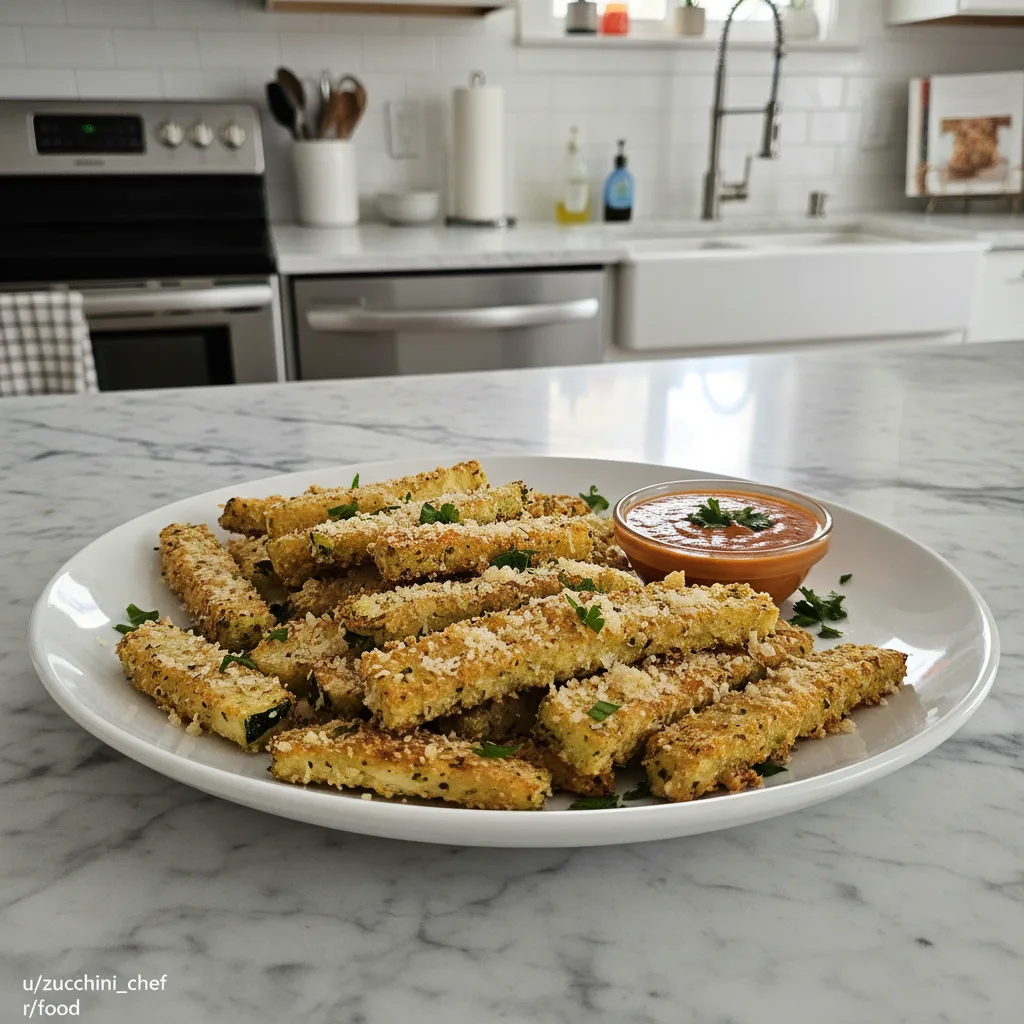 Crispy Air Fryer Parmesan Zucchini Fries Recipe