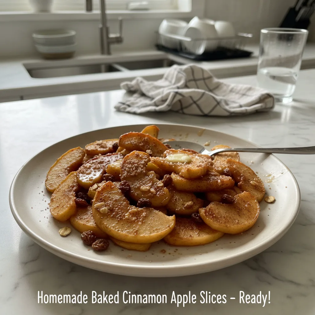 Sweet Baked Cinnamon Apple Slices