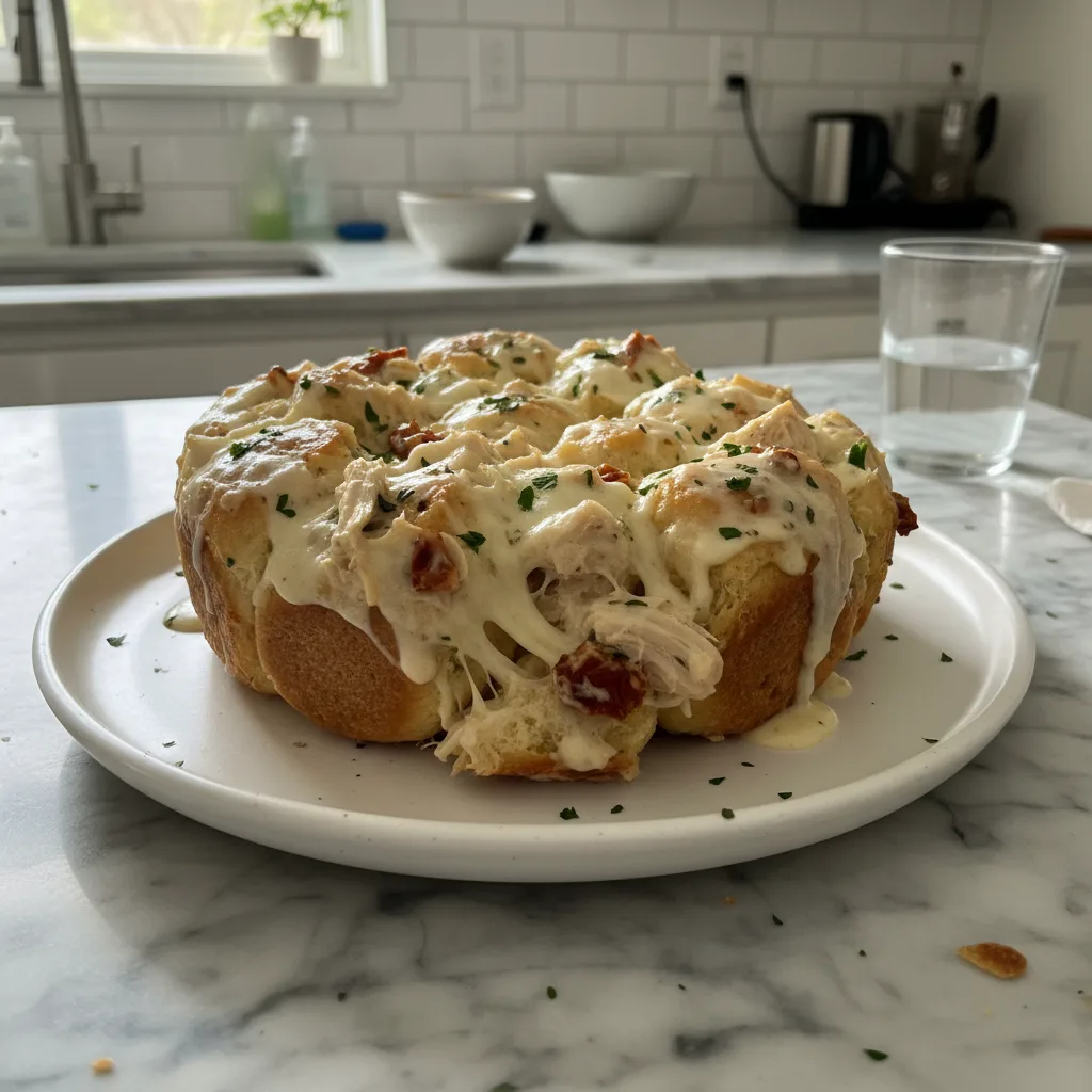 Chicken Alfredo Monkey Bread