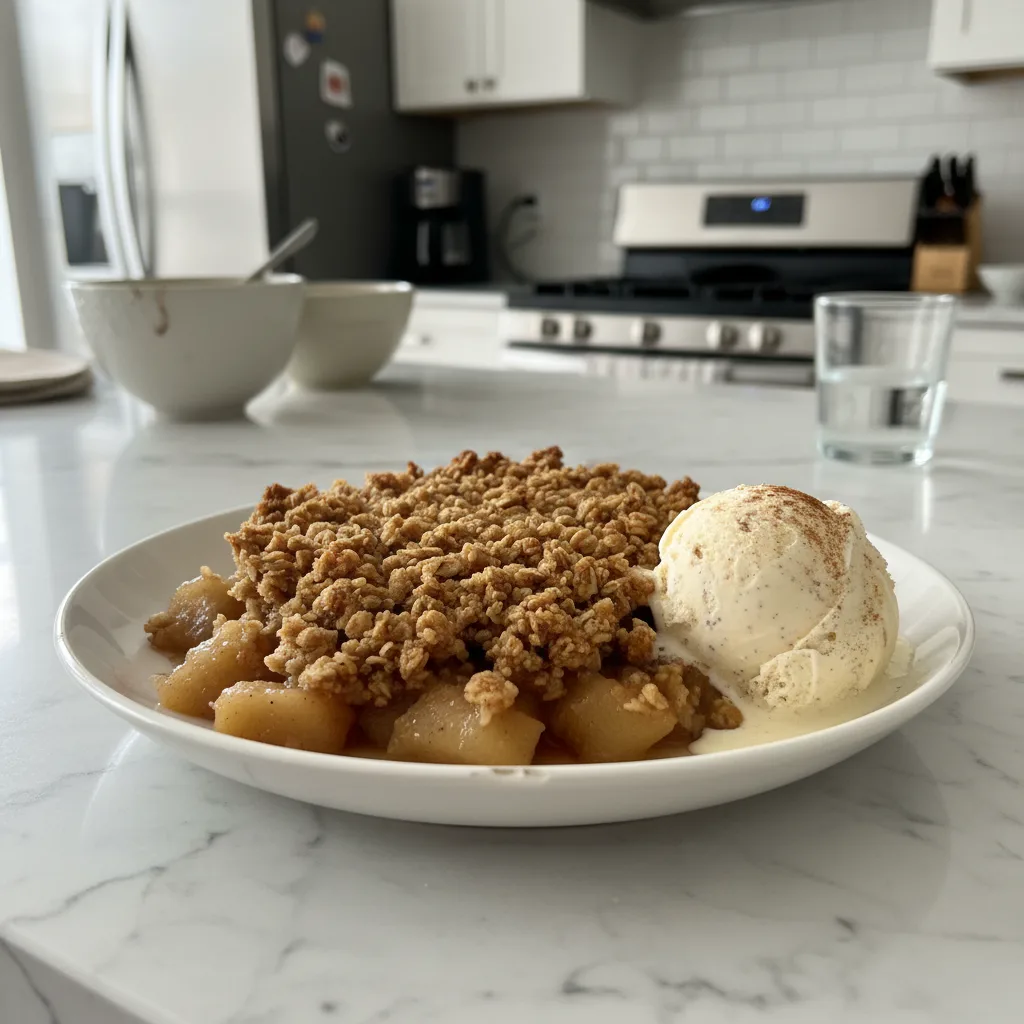 Classic Old-Fashioned Apple Crisp: Sweet & Spiced