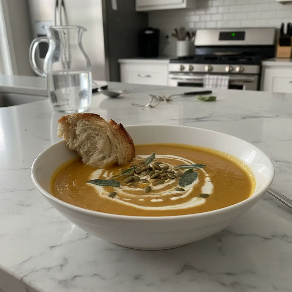 Creamy Butternut Squash Soup, My Accidental Fall Find