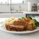 Crockpot Meatloaf: Savory Onion & Swiss Melt 6 crockpot meatloaf with savory onion swiss melt eas featured