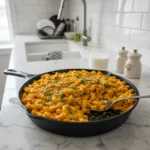 easy skillet mac and cheese featured