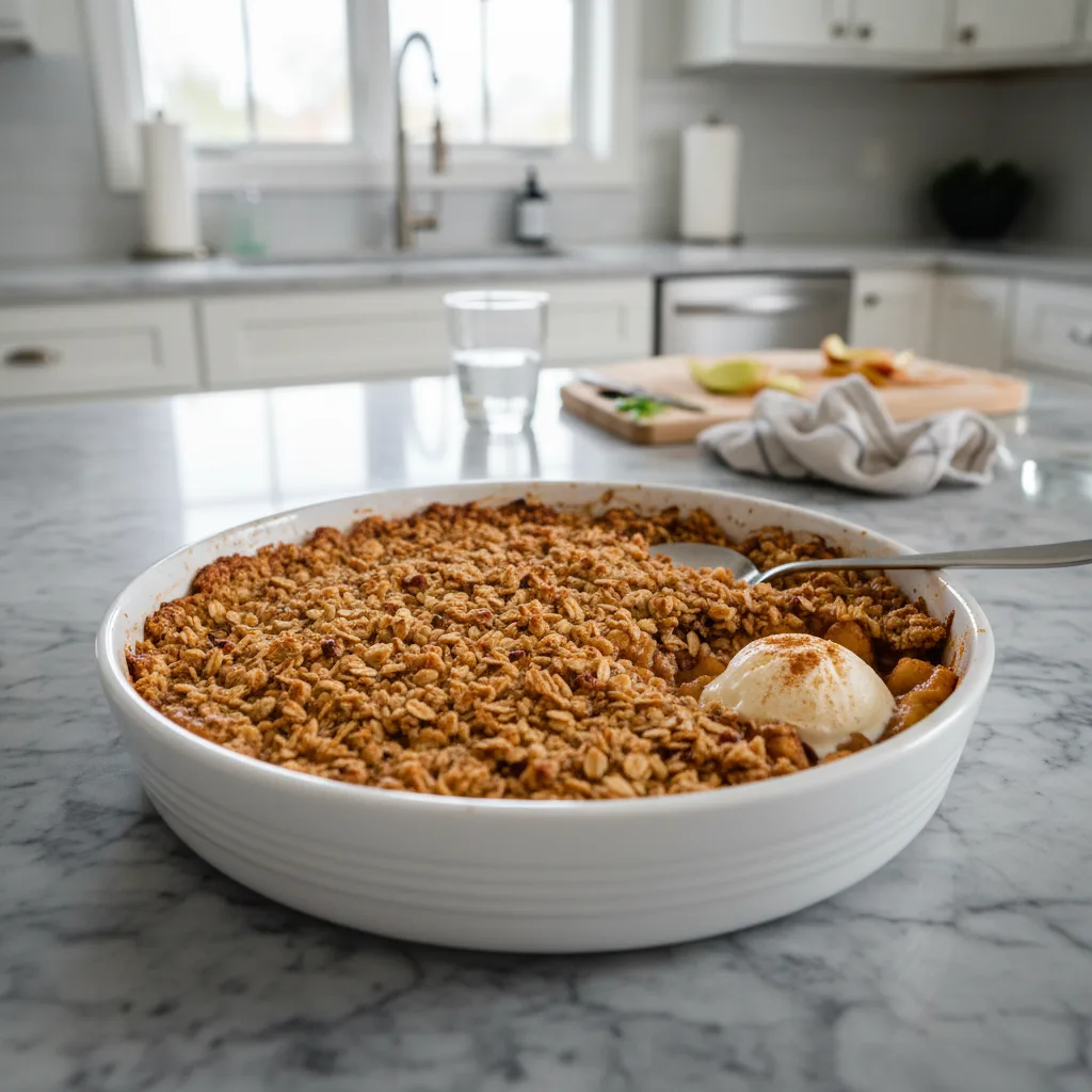 Tender Healthy Oat Apple Crisp: A Warm, Sweet Delight