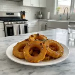 maple glazed acorn squash rings featured