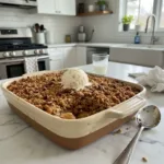maple pecan apple crisp featured