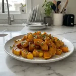 oven roasted butternut squash with honey glaze featured
