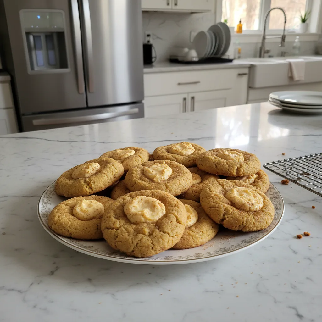 Soft Pumpkin Cheesecake Cookies in 45 Mins
