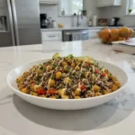 Hearty Quinoa Bowl with Garlic Roasted Chickpeas 6 quinoa bowl with garlic roasted chickpeas featured