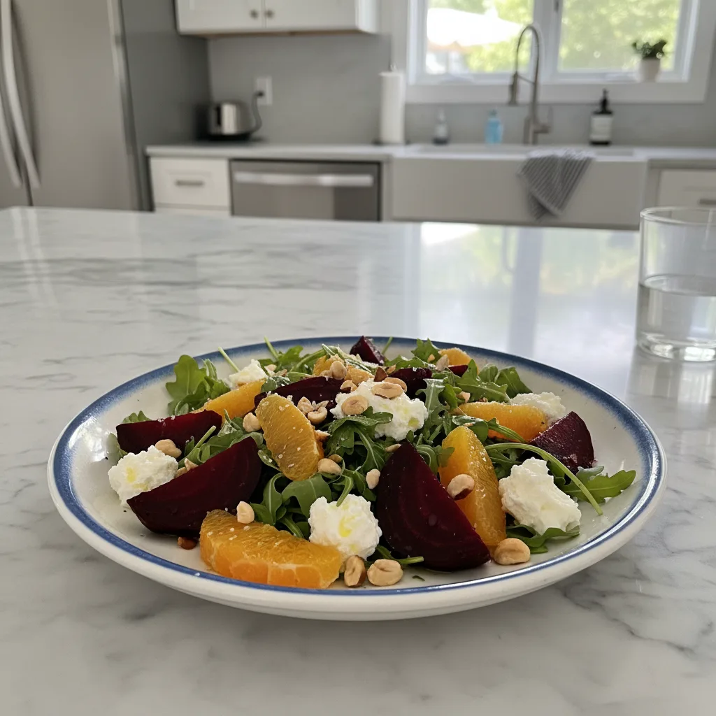Tangy Roasted Beet & Orange Salad with Whipped Feta