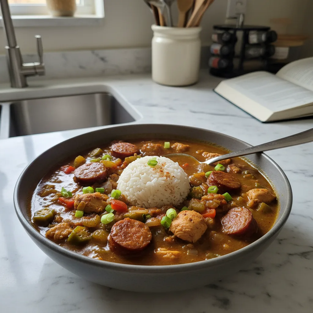 Spicy Chicken & Sausage Gumbo: A Hearty Bowl