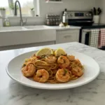 Spicy Shrimp Scampi with Linguine: My Zesty Kitchen Tale 6 spicy shrimp scampi with linguine featured