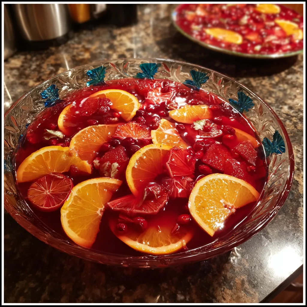 Festive Cranberry Citrus Punch for Holidays