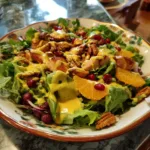 Fresh Christmas Salad with Honey Mustard Dressing 6 christmas salad with honey mustard dressing featured