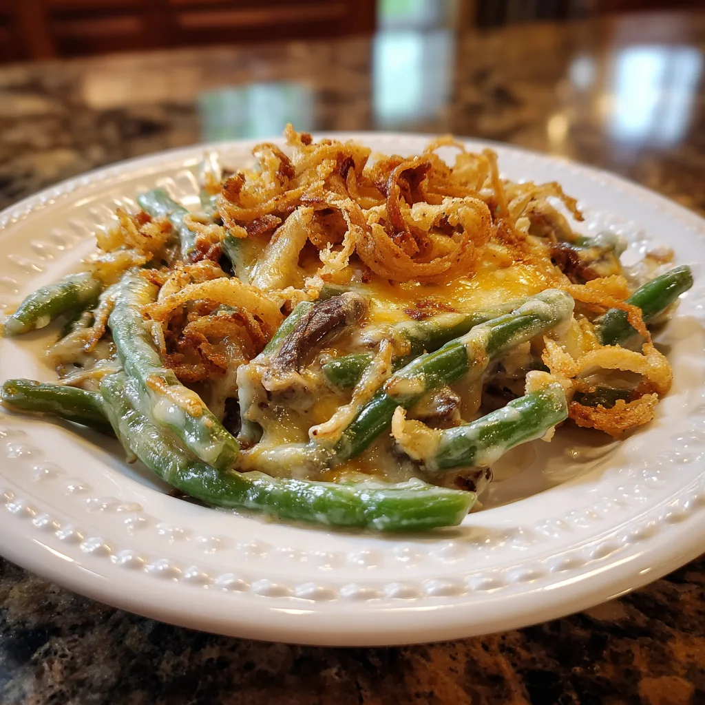Homestyle Classic Green Bean Casserole Side Dish