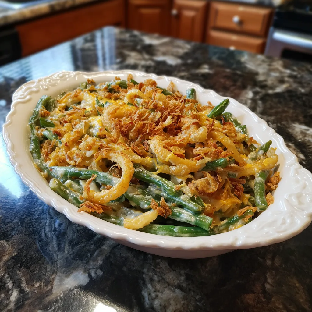 Homestyle Green Bean Casserole for Family Dinners