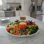 Halloween Veggie Tray: Simple, Creative & Healthy 6 cute creative halloween veggie tray ideas for pare featured
