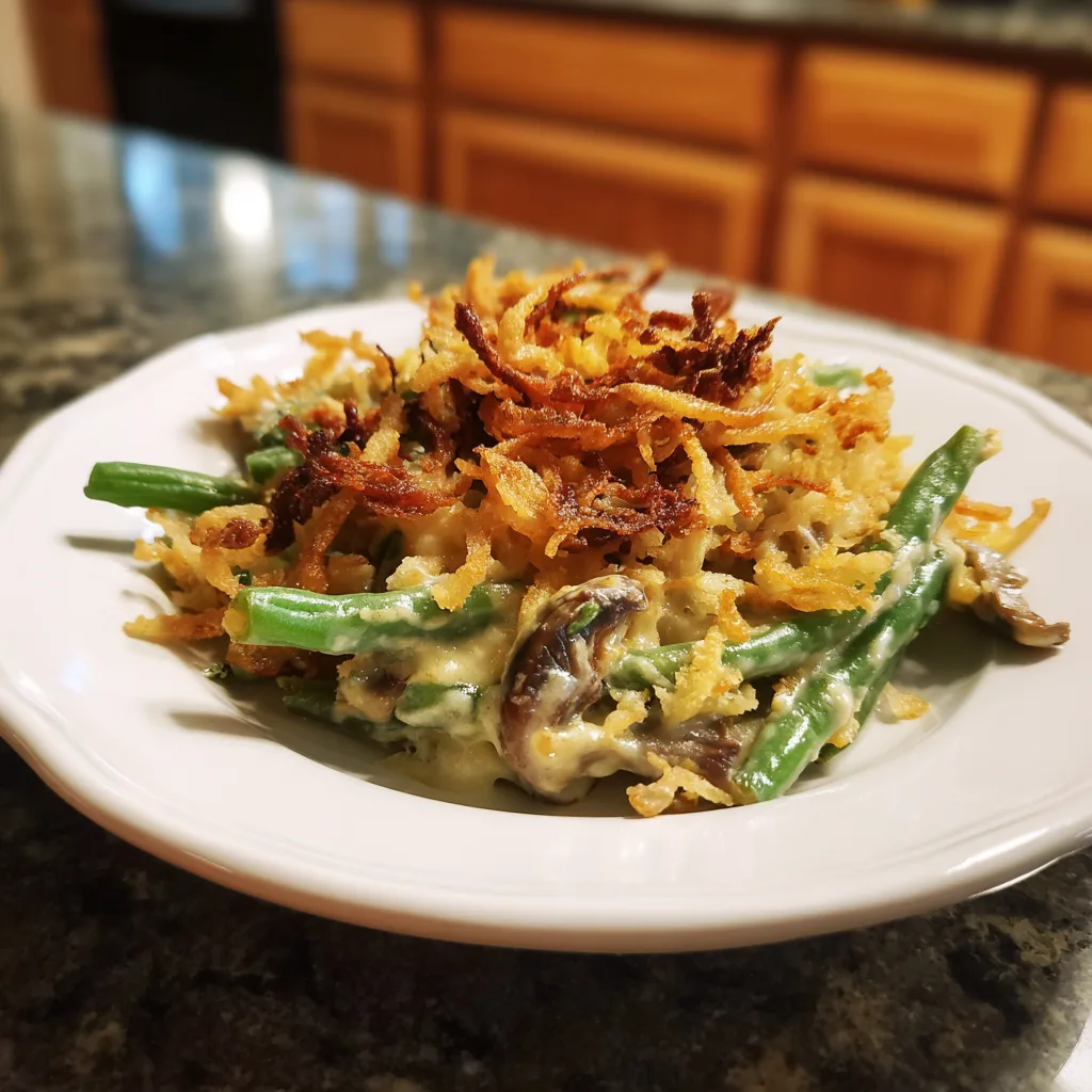 Easy Homemade Green Bean Casserole: Creamy, Crispy Delight