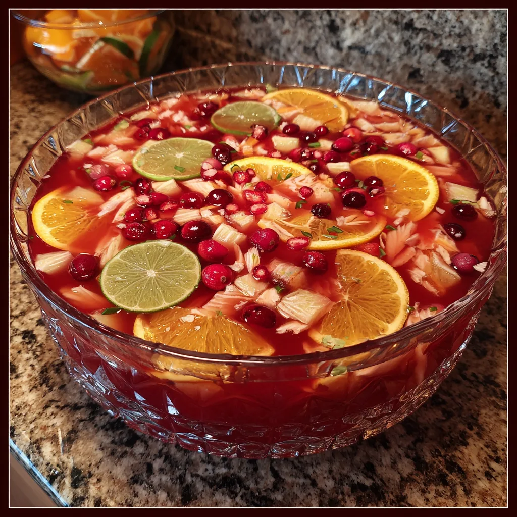 Festive Christmas Punch: Easy Non-Alcoholic Holiday Drink