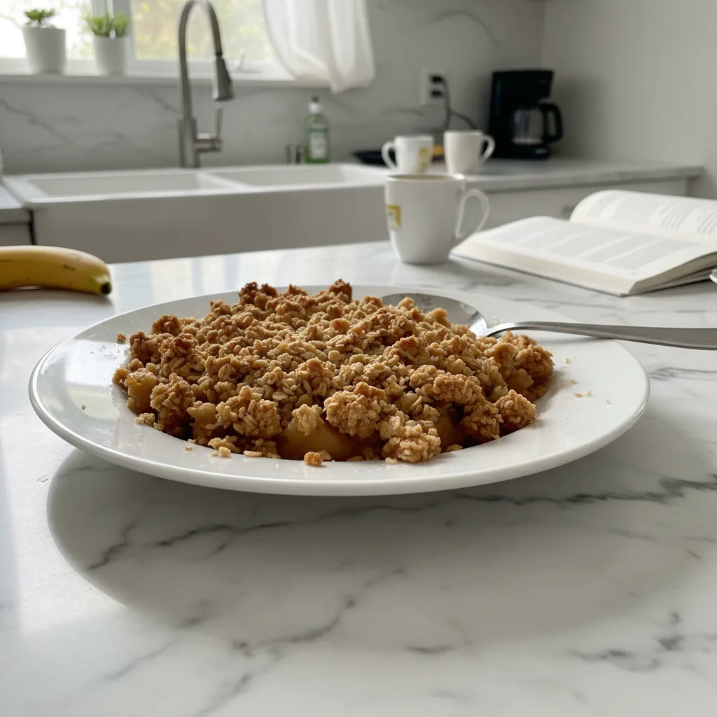 Rustic Old-Fashioned Homemade Apple Crisp