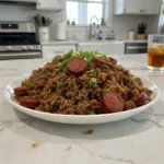Hearty Southern Dirty Rice with Spicy Sausage 6 southern dirty rice with spicy sausage featured