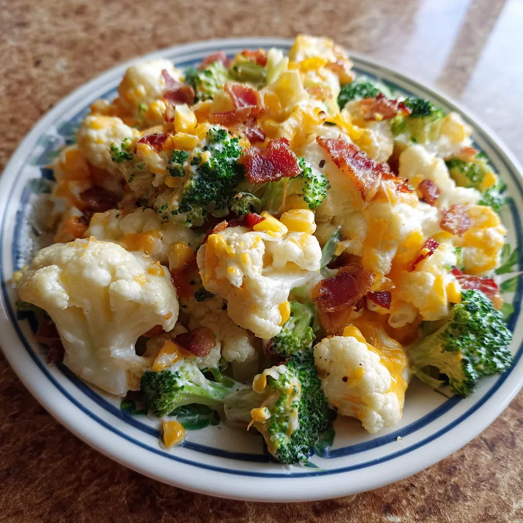 Creamy Summer Christmas Salad: Broccoli & Bacon Delight