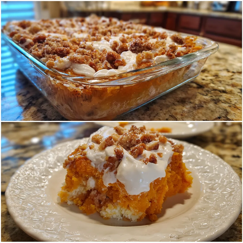 Homestyle Sweet Potato Casserole with Pecan Crunch