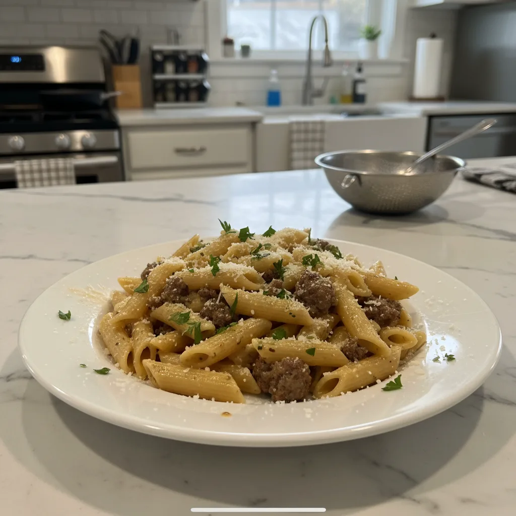 Speedy Beef and Garlic Butter Pasta: Weeknight Wonder