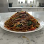 Homestyle Japchae: Authentic Korean Glass Noodles 6 authentic korean japchae noodles recipe featured
