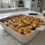 crack breakfast casserole cheesy savory and addict featured
