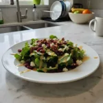 cranberry pecan salad with maple dressing featured