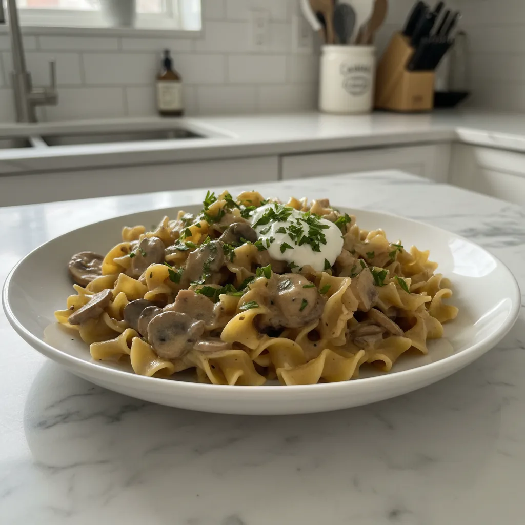 Creamy Chicken Stroganoff: Quick & Hearty Dinner