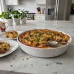 easy christmas breakfast casserole featured