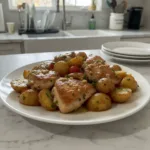 Garlic Butter Chicken and Potatoes: Skillet Comfort 6 garlic butter chicken and potatoes recipe featured
