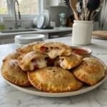 homemade cheesy pizza pockets quick easy snack ide featured